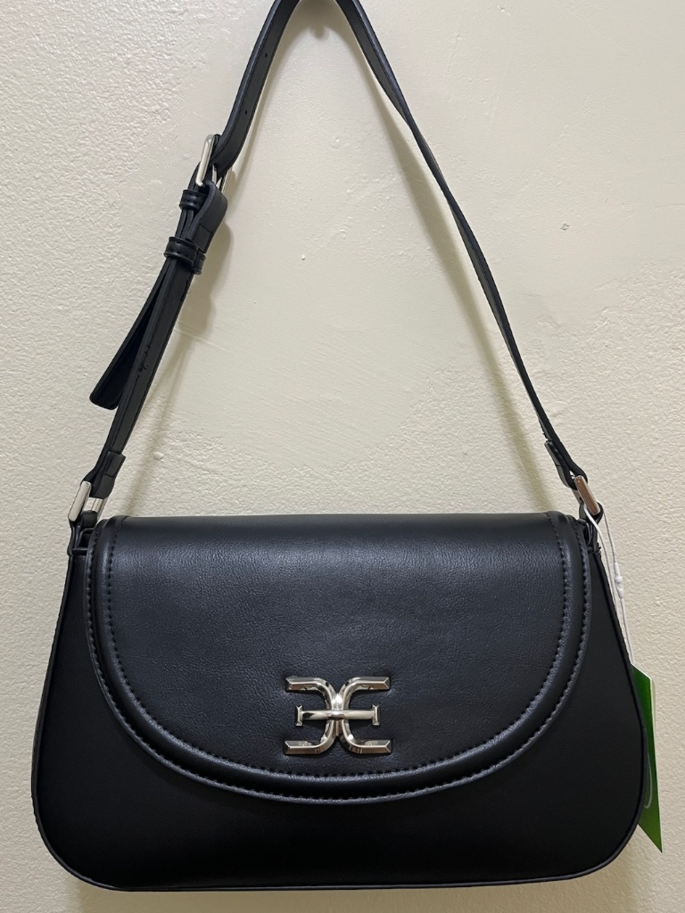 SAM EDELMAN NEW SHOULDER BAG BLACK W/SILVER HARDWARE NWT